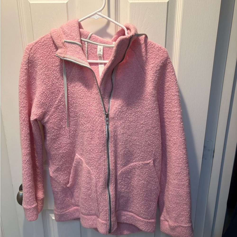 Lululemon Cozy Pink Zip-Up Hoodie